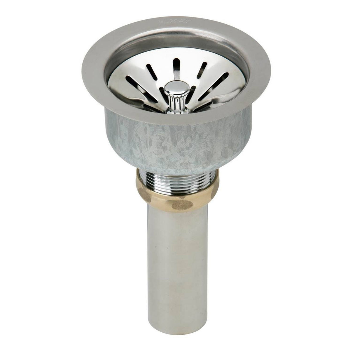 Elkay LK99 Deluxe 3.5x22 Drain Type 304 Stainless Steel Rubber STRAINER Basket (2 Pack)