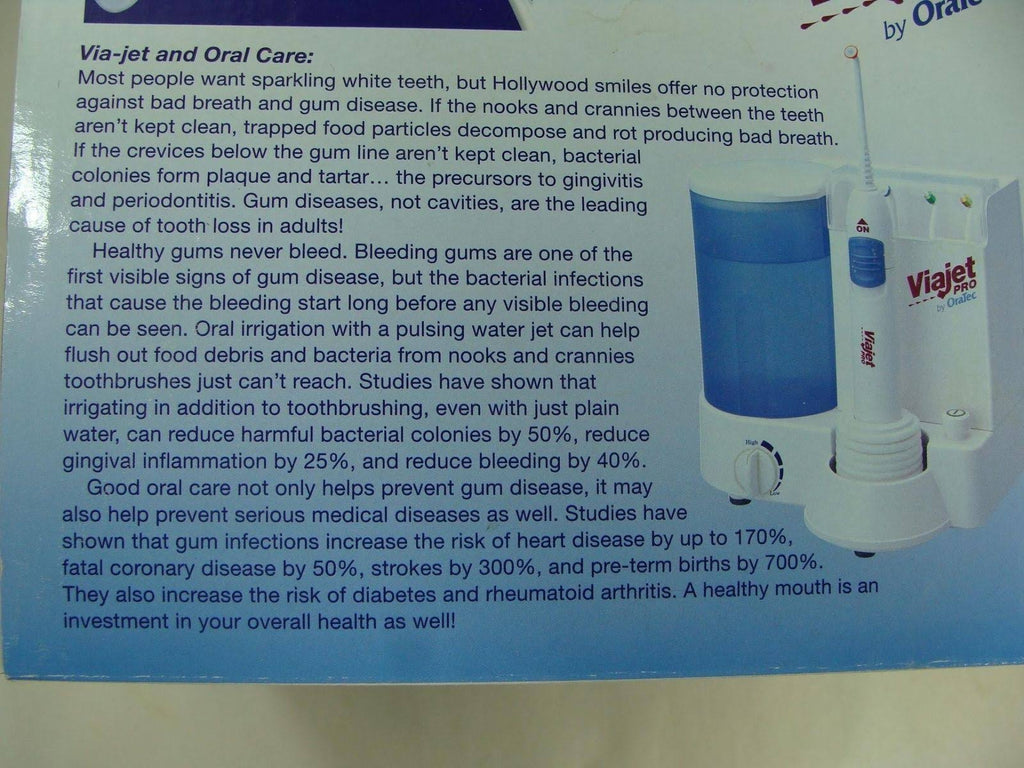 ViaJet Pro Irrigator - Water Flosser (by OraTec)