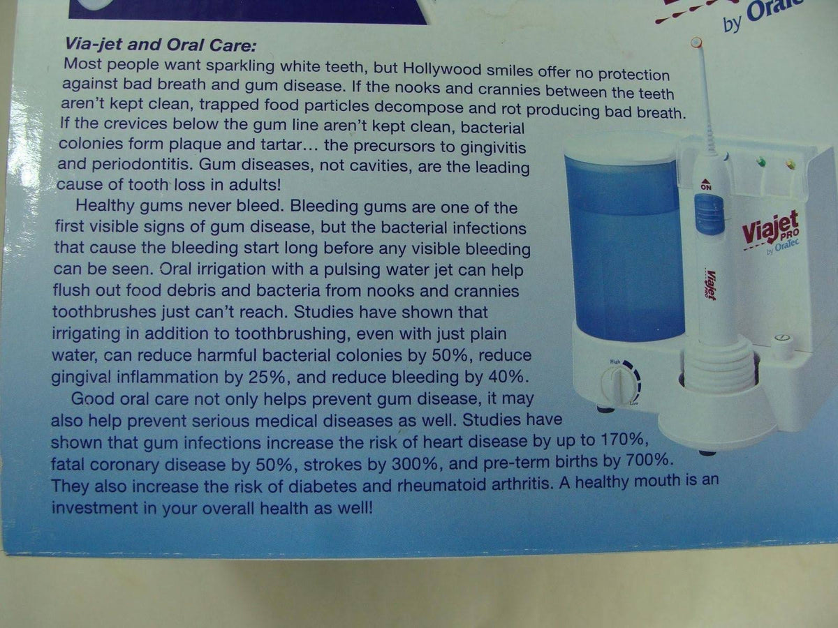 ViaJet Pro Irrigator - Water Flosser (by OraTec)