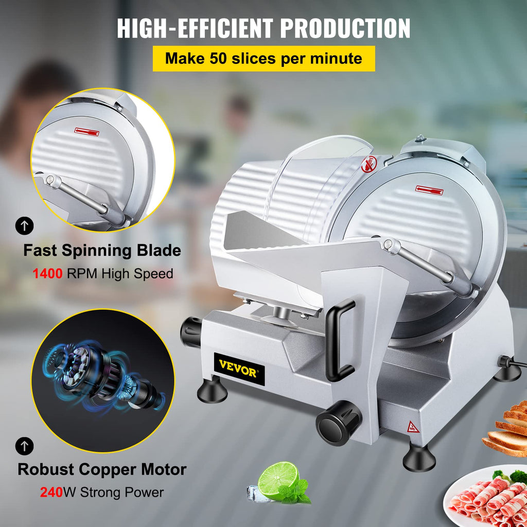 VEVOR Commercial Meat Slicer Semi Auto
