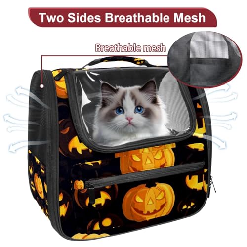 Halloween Pet Carrier Airline Approved Pet Carrier Bag Dog Carrier for Small Medium Cats Dogs Puppies Kitten