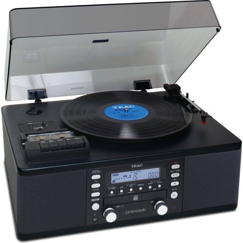 Teac Lp-r550usb CD Recorder Cassette Turntable Walnut