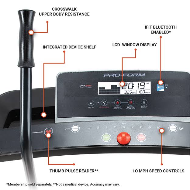 Proform Crosswalk LT Folding Treadmill
