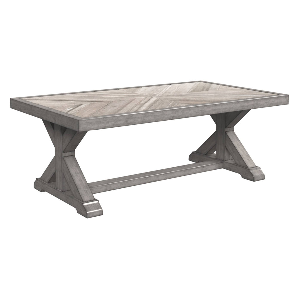 Beachcroft Rectangular Cocktail Table - Beige - Outdoor by Ashley