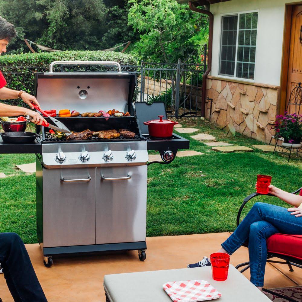 Dyna-Glo Premier 4 Burner Natural Gas Grill - Stainless Steel