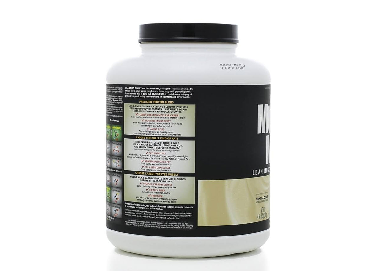 Muscle Milk Genuine Protein Powder, Vanilla Creme - 4.94 lb