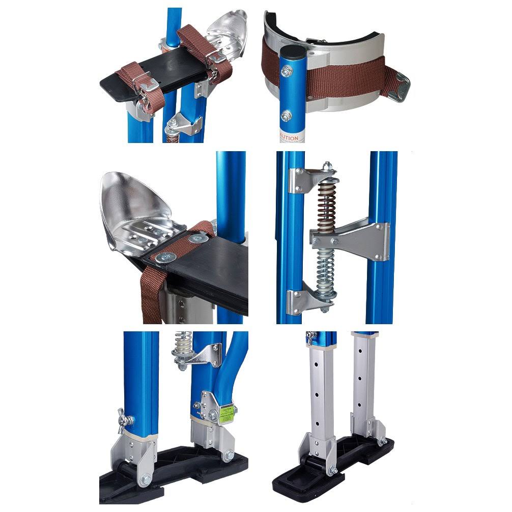 Drywall Stilts 24x22-40x22 Aluminum Tool Stilt for Painting Painter Taping Blue