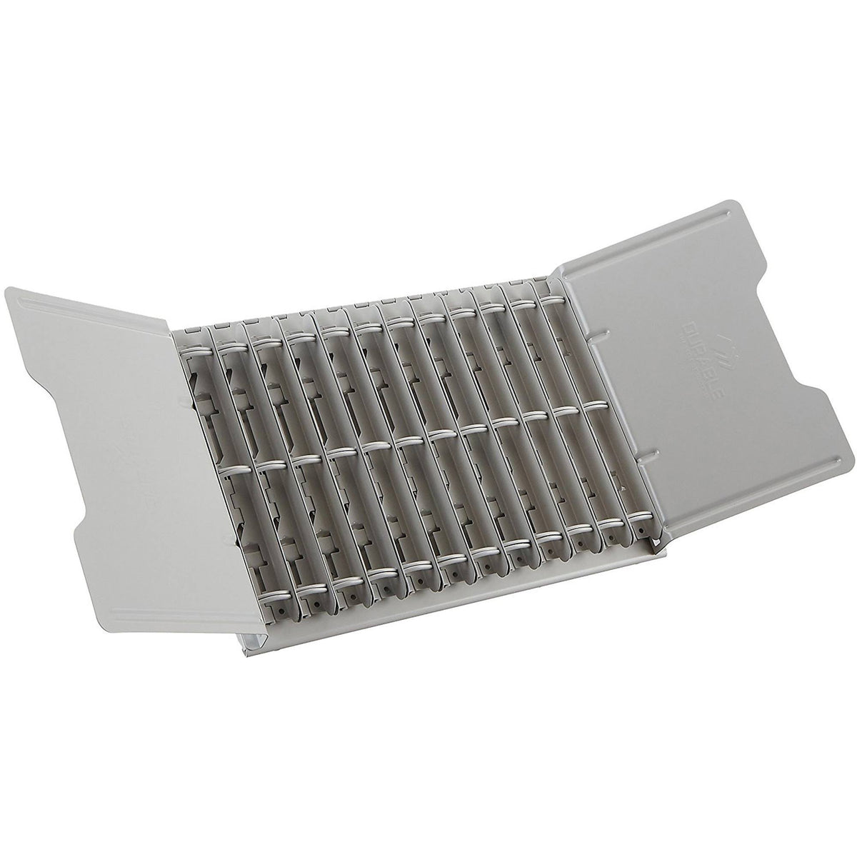 Durable Catalog Display Rack 12 1-Inch Rings Gray