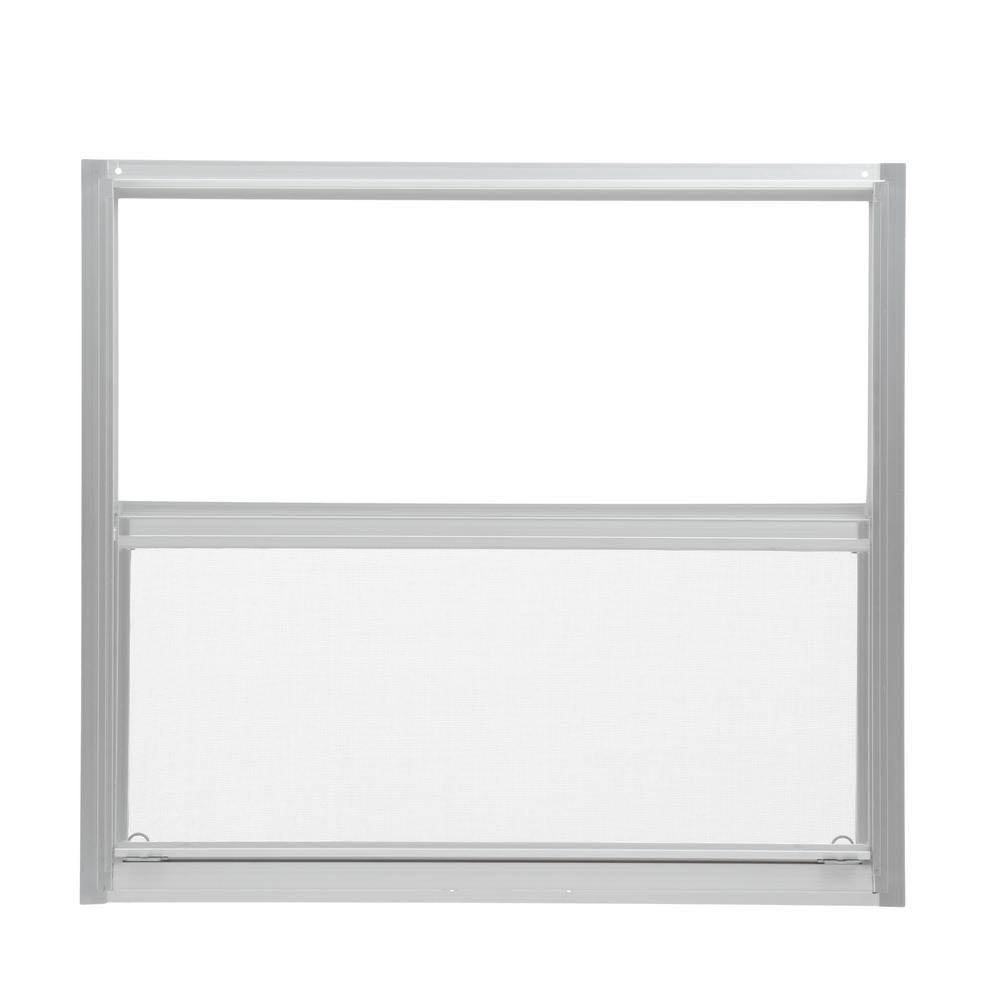 TAFCO Windows 30 in. x 27 in. Mobile Home Single Hung Aluminum Window - Silver
