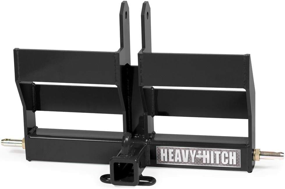 Category 1, 3 Point Hitch Receiver Drawbar with Dual Weight Bracket - Green