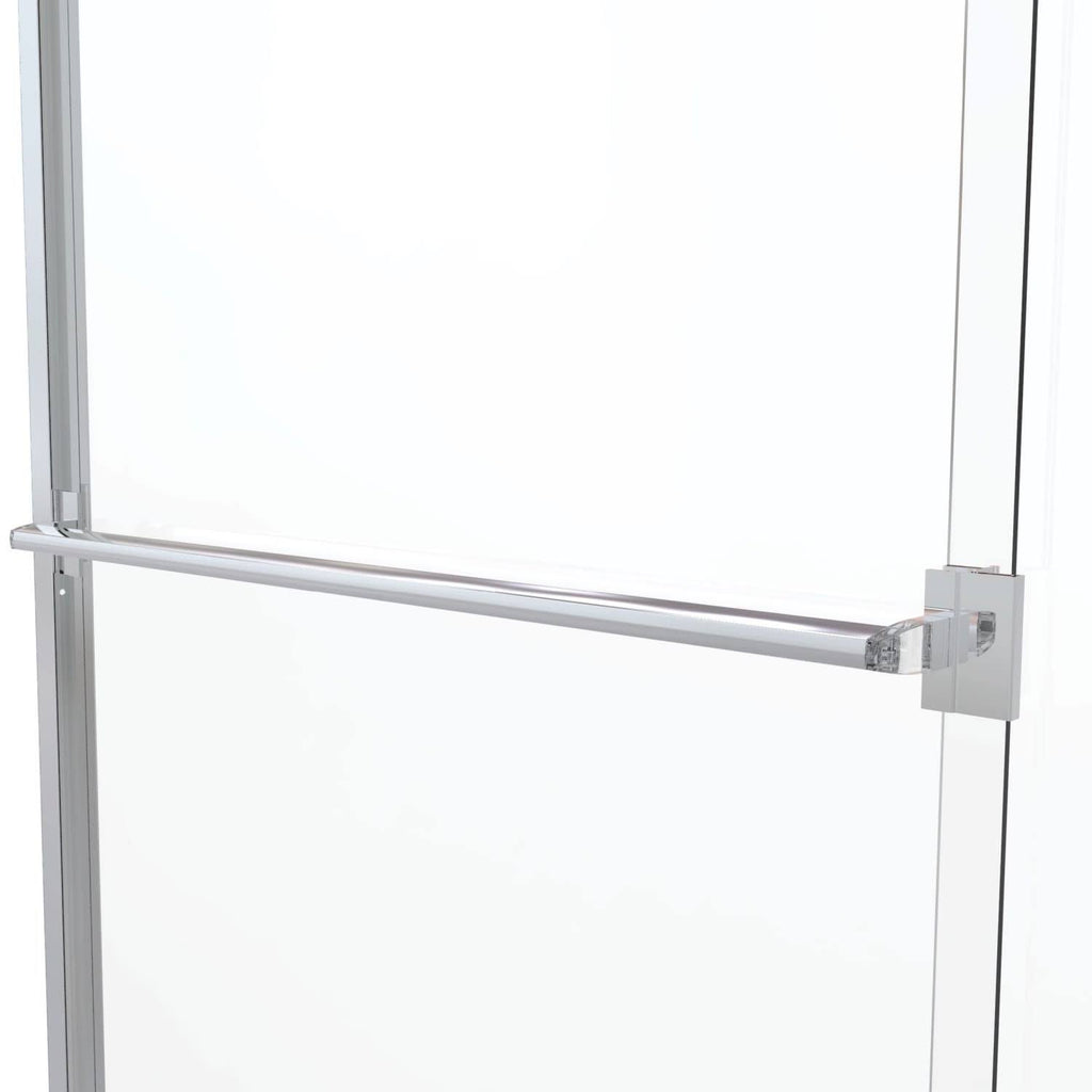 Basco 3500-44SRN Classic 64-1/2x22 High x 44x22 Wide Bypass Framed Shower Door with Silver