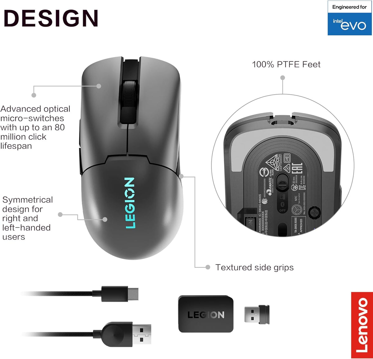 Lenovo Legion 17 Gaming Laptop Backpack and 19K DPI RGB Wireless Gaming Mouse with 6 Programmable Buttons