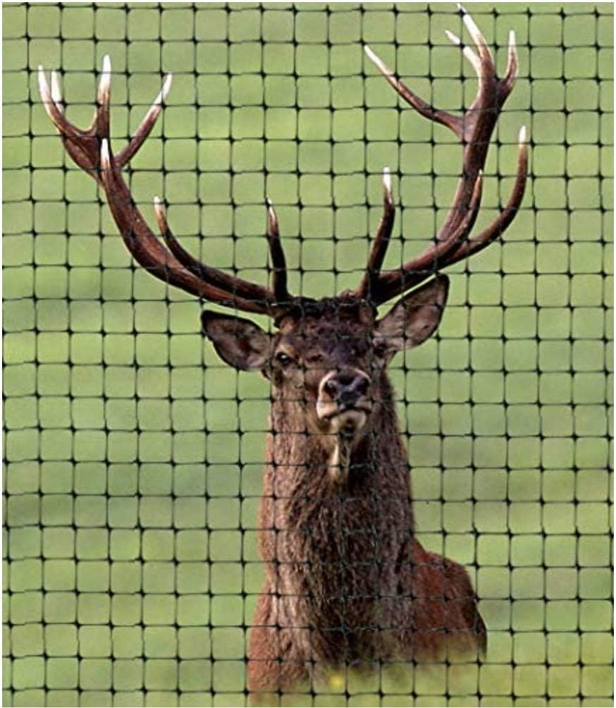 OldMacDonald Deer and Animal Fence Barrier Netting (55gr/sq m.) 7.5′ x 100′ (2.3m x 30m) (mesh 19x19mm)