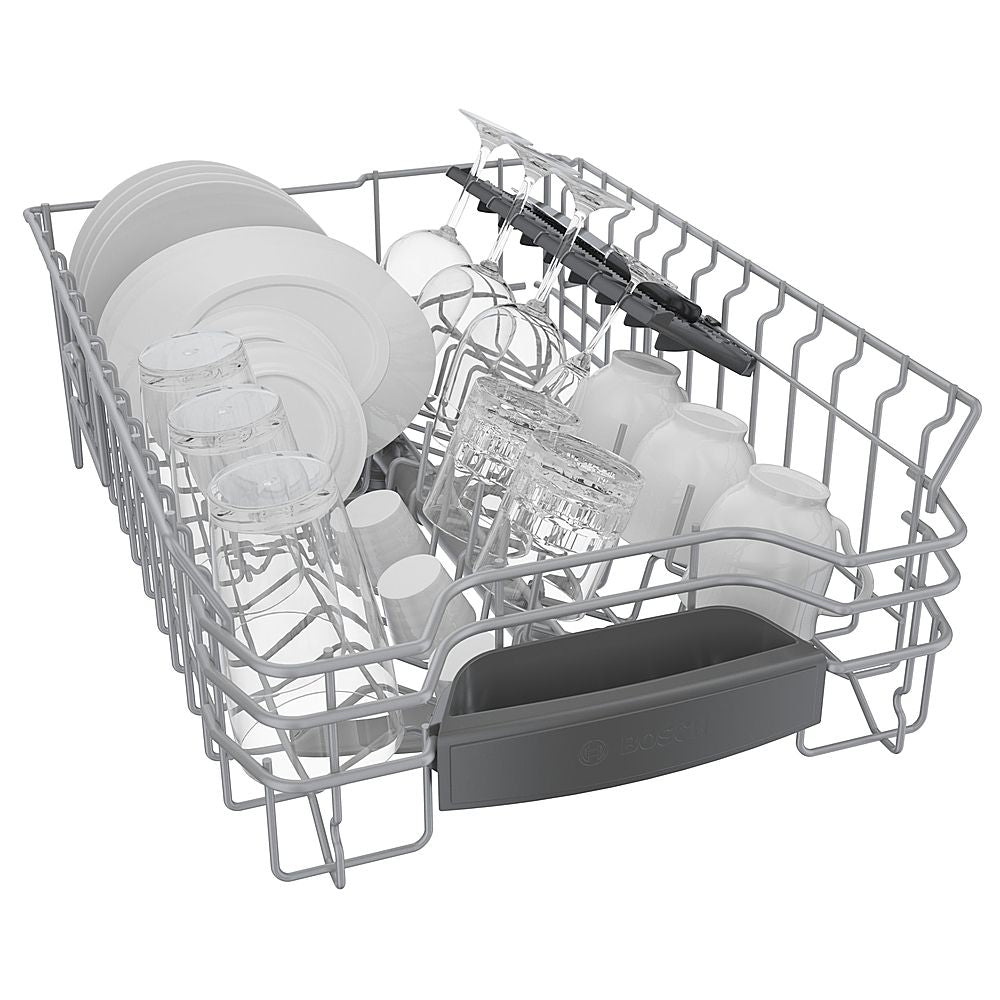 Bosch - 800 Series 18 Top Control Smart Built-In Dishwasher with 3rd Rack and 44 dBA - Silver
