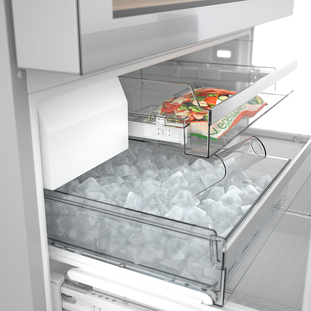 Bosch - 800 Series 20 Cu. Ft. 4-Door French Door Counter-Depth Smart Refrigerator with Beverage Cooler Drawer - Stainless steel