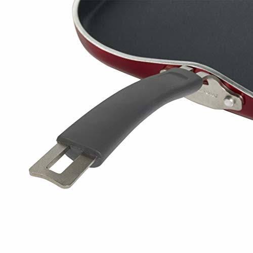Epicurious 12-In. Square Griddle - Red